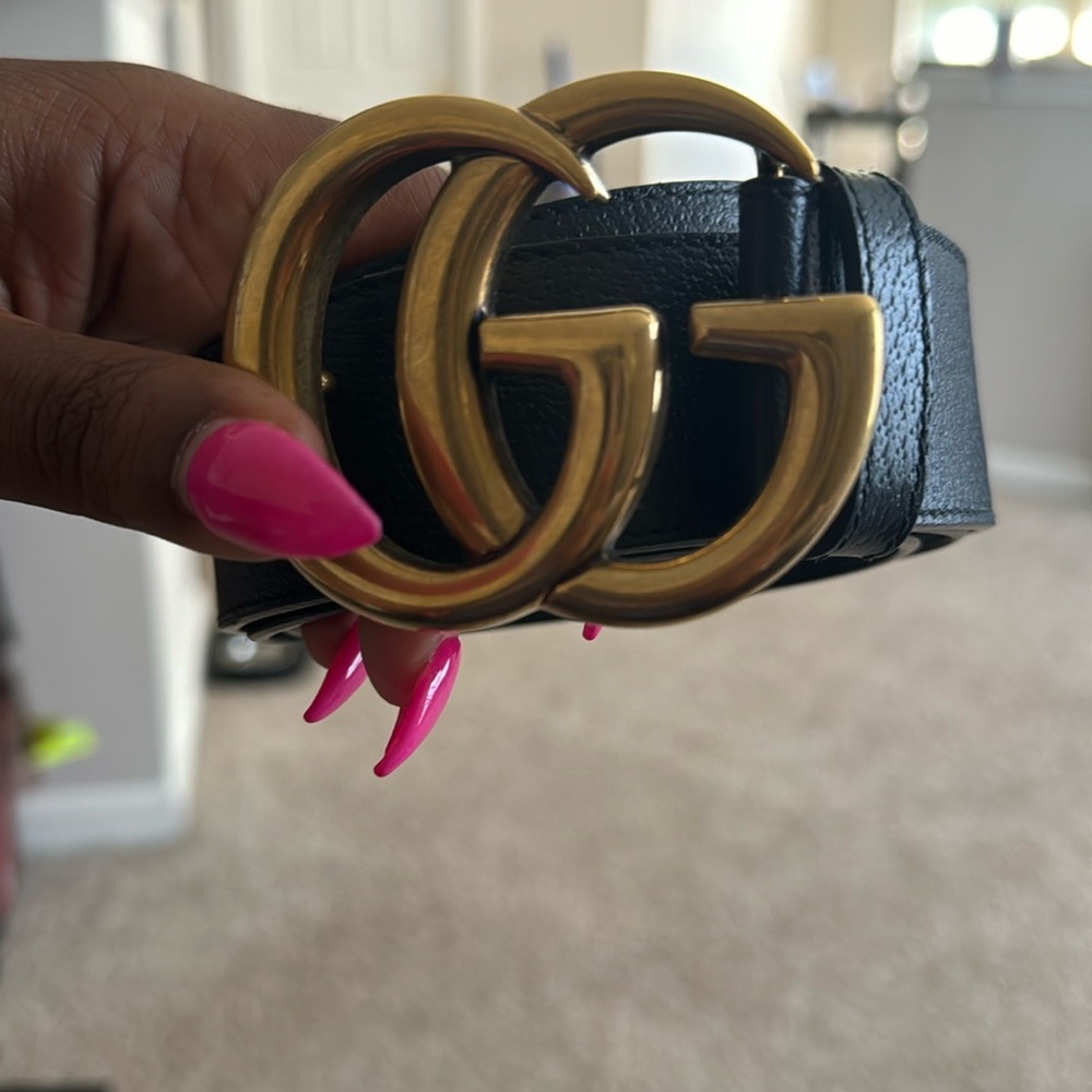 Authentic black Gucci belt